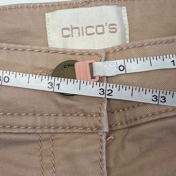 Chico's Womens Size O Small/4  Soft Pink Skinny Pants TINY FLAW - Picture 7 of 11